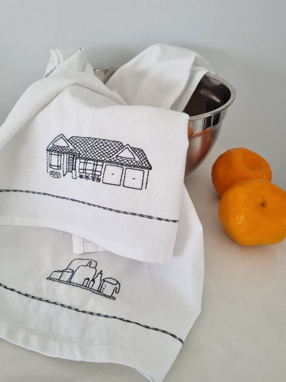 personalised homey tea towel collection