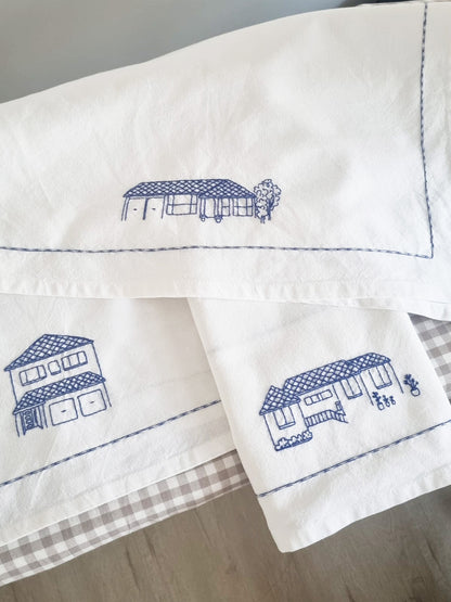 personalised homey tea towel collection